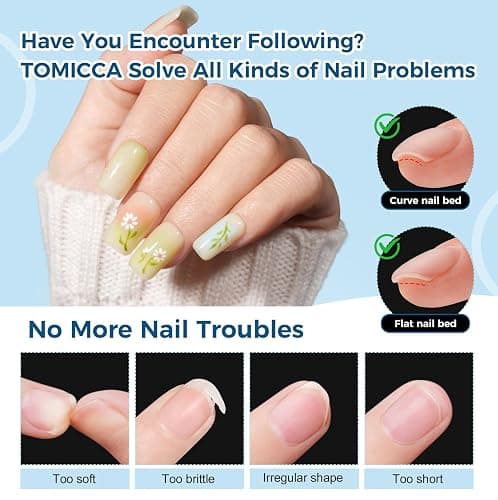 TOMICCA Short Square Nail Tips 510Pcs 15 Sizes Pre-Shaped Acrylic Nails Half Matte Clear Nails Press on Nails for Extension Nail Manicure Home DIY thumbnail 6