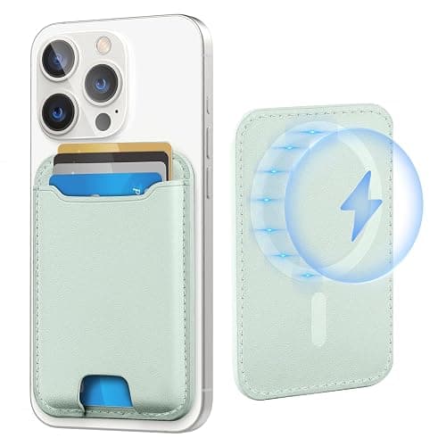 TopMade for MagSafe Wallet, Strongest Magnetic Phone Wallet, 4 Cards Holder | Magnetic Card Holder for iPhone 17/16/15/14/13/12 Series, RFID Blocking, Vegan Leather, Ideal for Daily Use & Travel, Green - Image 1