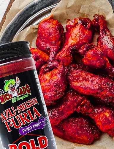 Mexgrim Bold Fuego Powder Dust, Sr.Michelado Hot Chilli Lime 285g.Perfect For Potato Chips,Wing Seasoning,Popcorn,Corn,Fruit & Chamoy Pickle Kit.Polvo De Fuego,Tiktok Trend Items Set Includes Sticker thumbnail 4