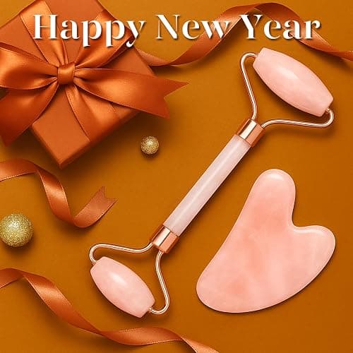 BAIMEI Gua Sha & Jade Roller,Guasha Tool face, Self Care Gift for Women and Men, Massager for Face, Eyes, Neck Care, Skin Care Gifts - Rose Quartz thumbnail 2