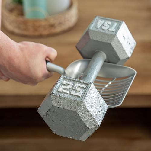 Heavy Duty Full Metal Cat Litter Scoop with Holder - Speed Sifter Litter Box Scooper Captures All Clumps - Kitty Litter Sifting Shovel Comfy Handle - Cat Scooper Includes Litter Bags & Non-Slide Clip thumbnail 6