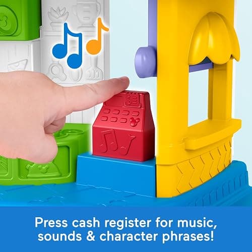 Fisher-Price Little People Disney Jr Mickey Mouse & Goofy’s Diner | Silly Sounds Musical Playset, 2 Figures and 3 Accessories, Pretend Play for Toddlers & Preschool Kids Ages 18+ Months thumbnail 4