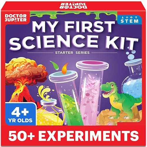 Doctor Jupiter My First Science Experiments Kit for Kids Ages 4+ | Birthday Gift Ideas for Boys & Girls 4, 5, 6, 7, 8 Year Olds, Science Kits for Kids Ages 5-7, STEM Educational Toys - Image 1