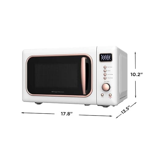 FRIGIDAIRE EMW788RETRO 0.7 cu. ft. Retro Microwave, White-RoseGold thumbnail 2