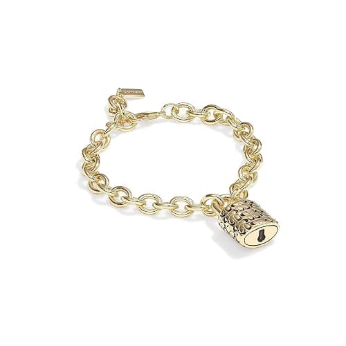 Coach Quilted Padlock Bracelet - One Size - Gold 3 - Image 1