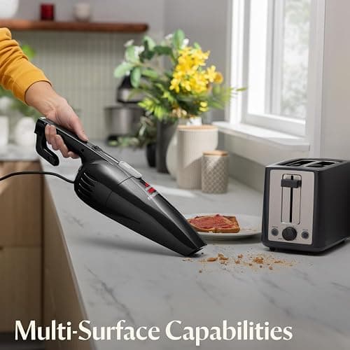Bissell 2033M Featherweight Stick Lightweight Bagless Vacuum and Electric Broom with Crevice Tool for Hard Floors and Carpets, Black thumbnail 6