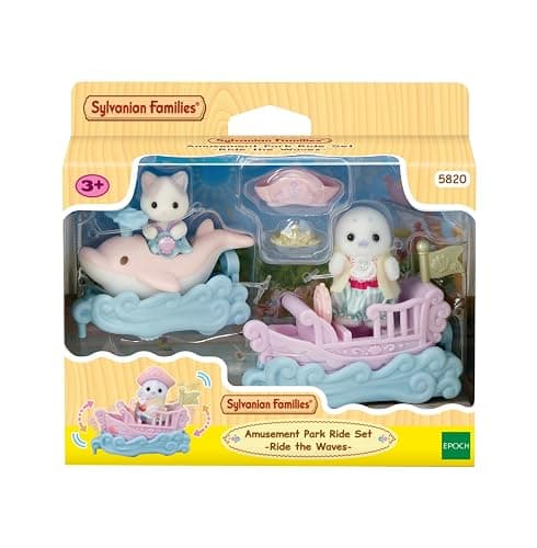 Sylvanian Families - 5820 Amusement Park Ride Set -Ride The Waves- Dollhouse Playsets thumbnail 3
