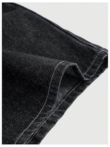 Verdusa Girl's Goth Wide Leg Baggy Jeans Streetwear Loose Denim Pants with Pockets thumbnail 5