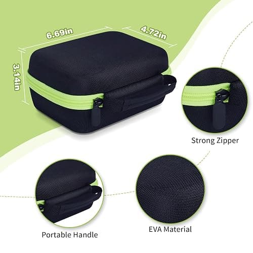 Hikkon Camera Case Compatible for ESOXOFFORE/Upgrade/Dylanto/Yehtta/HiMont/CAMCLID Kids Instant Print Camera Toy,Portable Digital Camera Storage Holder Organizer Bag (Case Only) - Black thumbnail 3