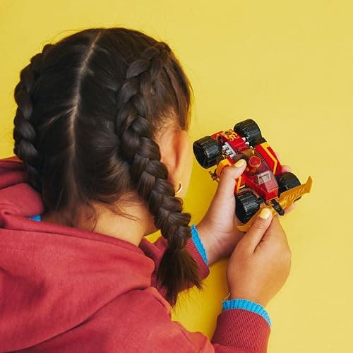 LEGO NINJAGO Kai's Ninja Race Car EVO, 2 in 1 Building Toy Set, Kids Can Build an Off Road Vehicle or Race Car, Ninja Minifigure with Toy Swords, Gift for Boys, Girls and Kids Ages 6+, 71780 thumbnail 3