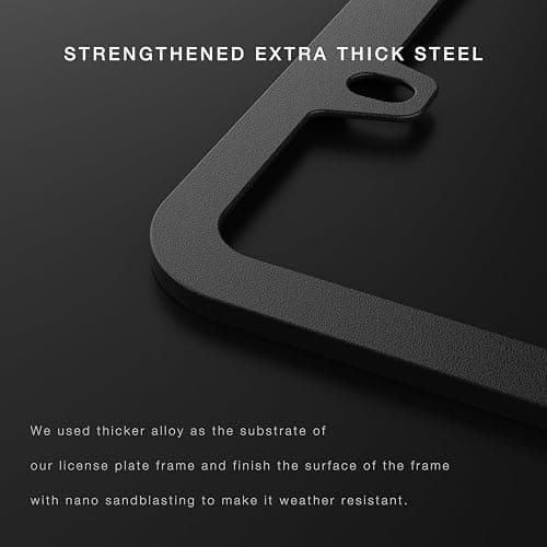 Black License Plate Frame thumbnail 5