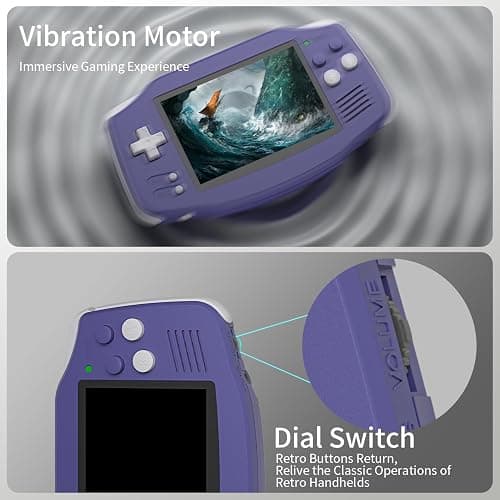 RG34XX Retro Handheld Game Consoles RG34XX Classic Retro Gaming Console 32+64G Card Preloaded Games 5000+ rg34xx Portable Gaming Console Linux 64-bit 3500mAh Battery WiFi Bluetooth HD and TV Output Indigo thumbnail 4