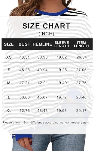PRETTYGARDEN Womens Striped Oversized Sweatshirt Color Block Crew Neck Long Sleeve Casual Loose Pullover Top Y2K Clothes thumbnail 7