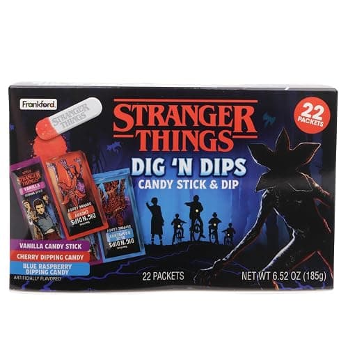 Stranger Things Candy, Vanilla Sticks with Fruit Flavored Powder, 22 Individual Hand Out Packets, 6.52 Ounces thumbnail 7