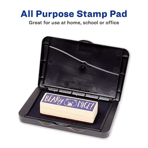 Avery Carter's Foam Stamp Pad, 2.75 x 4.25 Inch, Black, 1 Pad (21381) thumbnail 9