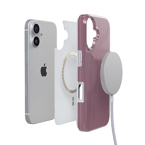 Casely iPhone 17 Case | Stripes and the City | Tiny Pinstripe | Compatible with MagSafe | Classic Ultra Slim Design thumbnail 4