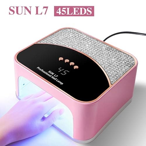 JYDFYP 268W UV LED Nail Lamp, Gel for Nail Polish UV Dryer with 4 Timers 45Pcs Lamp Beads and Automatic Sensor Professional Fast Curing Art Tools thumbnail 3