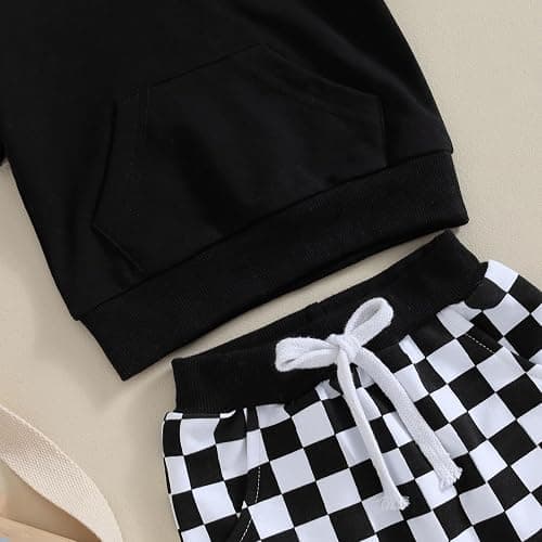 Toddler Baby Boy Summer Outfit Short Sleeve Hooded Stripes Top Casual Shorts Set Infant Newborn Clothes 6 12 18 24 Month thumbnail 6