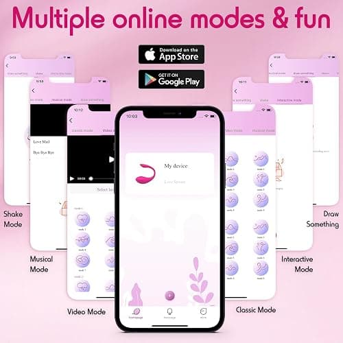 APP & Remote Control Wearable Vibrator, Women Sex Toys with 9 Vibration Modes, Female Sex Toys for Women Vibrater Soft and Quiet, Long Distance Mini Vibrator Bullet Anal G Spot Adult Couples Sex Toy thumbnail 7