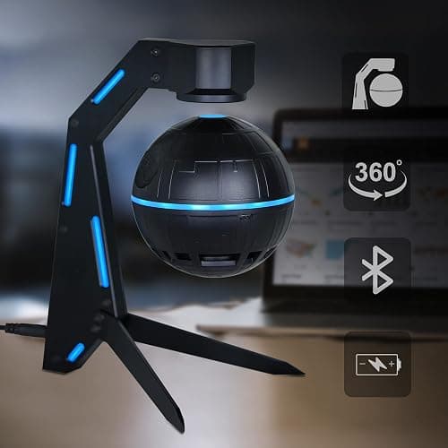 AKMTRD Magnetic Levitation Bluetooth Speaker,Playing Music and Floating in The air,with 5W Louder Sound,Bluetooth 5.1,Cool Tech Gadgets for Men,Unique Gifts for Home Office Decor thumbnail 3