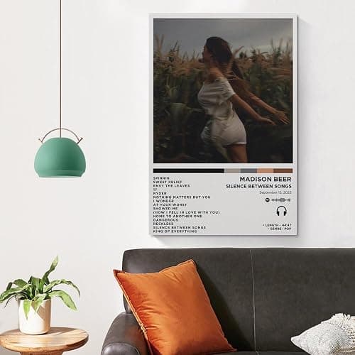 WK GIURETRH Madison Beer - Silence Between Songs Canvas Poster Bedroom Decoration Landscape Office Valentine's Birthday Gift Unframe-style12x18inch(30x45cm) thumbnail 5