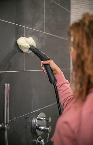 Kärcher Nettoyeur Vapeur SC 2 EasyFix Blanc, Pression Vapeur : 3,2bar, Temps Préchauffage : 6,5min, Puissance : 1500W, Surface : 75m², Réservoir : 1l, Set de Nettoyage de Sol EasyFix & Buses thumbnail 4