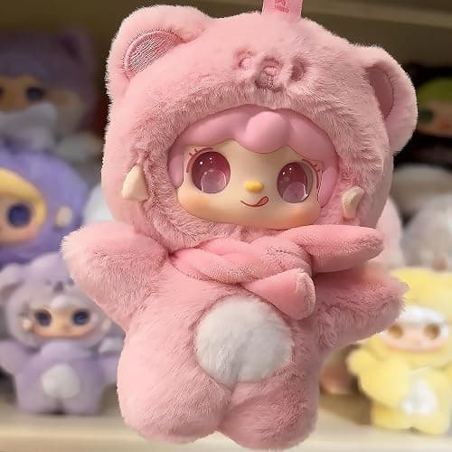 MTNSPTCR Yooki Take a Bite of Bear Series Plush Blind Box 1 PCS- Cute Vinyl Face Random Design Action Figures, Collectible Mystery Stuffed Toys Bag Charm Birthday for Girls thumbnail 5