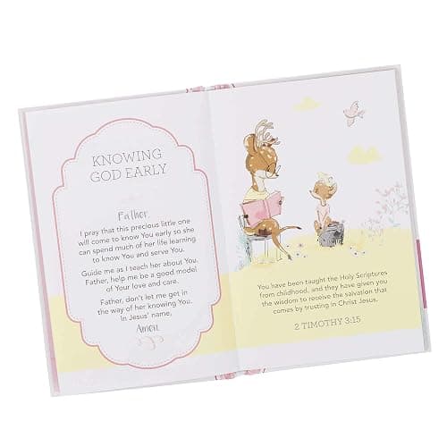Prayers For My Baby Girl - 40 Prayers with Scripture Padded Hardcover Gift Book For Moms w/Gilt-Edge Pages thumbnail 4