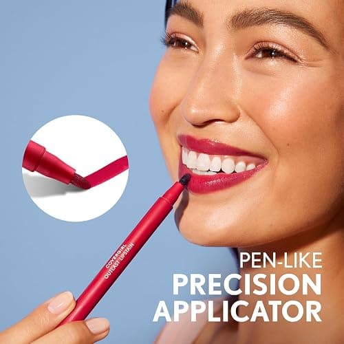 Covergirl Outlast Lipstain, 45 Brazen Raisin, Smooth Application, Precise Pen-Like Tip, Transfer-Proof, Satin Stained Finish, Vegan Formula, 0.06oz thumbnail 6