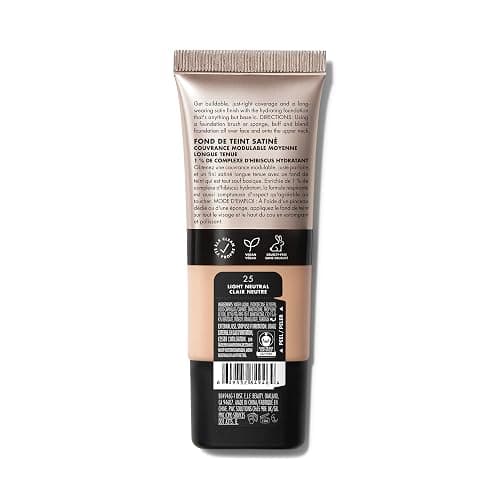 e.l.f. Soft Glam Foundation, Medium Coverage, Long-Lasting & Buildable Foundation For A Smooth, Satin Finish, Vegan & Cruelty-Free, 25 Light Neutral thumbnail 2