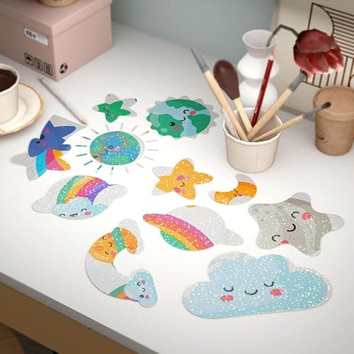 Decotalk Dots Laminate Sheets Holographic Sticker Paper Holographic Clear Self Adhesive Waterproof Dot Laminating Sheets Film 17.7"x120" Dot Glitter Laminate Sheet Laminating Sheet Adhesive Holo Film thumbnail 2