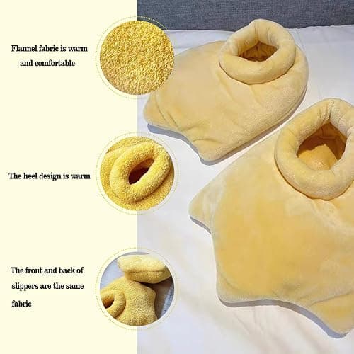 JQUAL Women Duck Slippers Winter Animal Feet Slippers Yellow Cartoon Slippers Fluffy Claw Paw Shoes Party Household Supplies Valentine's Day Gift for Women thumbnail 4