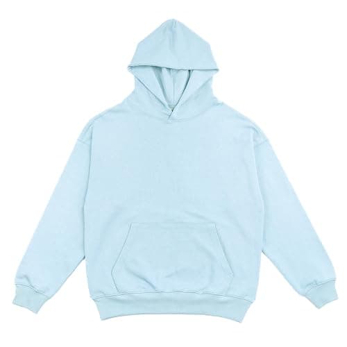 RIFLESSI Men's Women's Premium Heavyweight 100% French Terry Cotton 2 Piece Hoodie Pullover Jogger Sweatsuit Tracksuit Set - Large - Baby Blue thumbnail 2