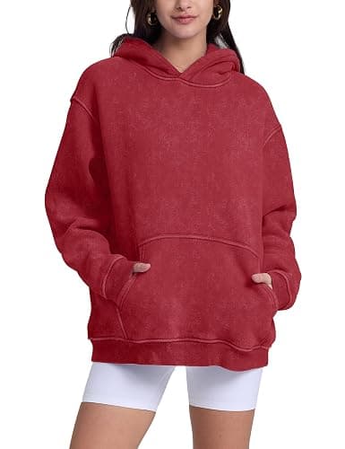 Hatant Oversized Hoodie Sweatshirts for Women Couples Heavyweight Hoodies Pullover Vintage Acid Wash Sweaters Pullover 2025 thumbnail 5