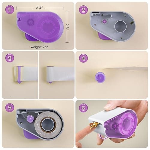 Teacher Appreciation Gifts,Manual Sticker Dispenser with 1520Pcs 1Inch Gold Star,Red Heart,Smiley Face Stickers for Kids Reward,Behavior Chart,School Classroom Student Teacher Supplies Gifts(Purple) thumbnail 7