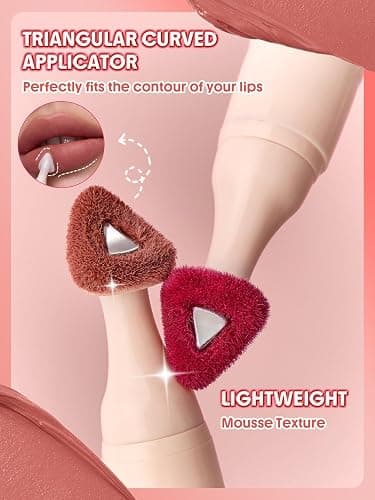 SHEGLAM Marshmallow Puff Lip Blur Pen Matte Lipstick for Long-lasting Hydrating Lip Makeup-331 Berry Mousse thumbnail 5