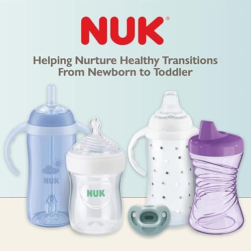NUK Timeless Comfy Pacifier | 100% Silicone, One-Piece Design | BPA-Free, Gentle on Baby’s Skin | 5-Pack, for 0-6M thumbnail 4