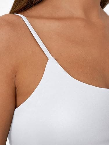 Trendy Queen Womens Double Lined Spaghetti Strap Tank Tops Summer Adjustable Camisole Teens Going Out Cute Basic Crop Tops thumbnail 5