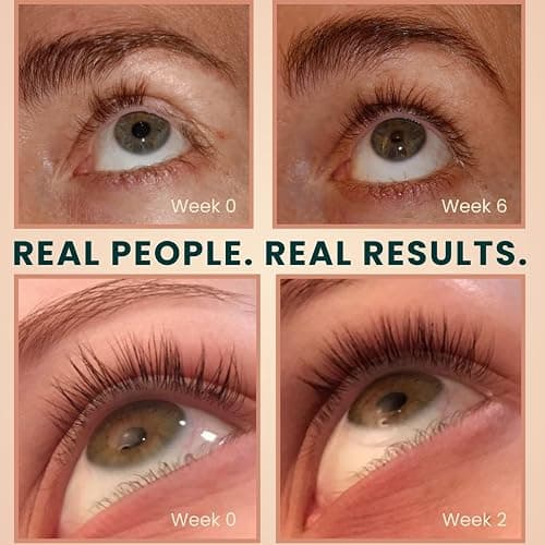 USDA Organic Castor Oil Lash Serum - Premium All Natural Cold Pressed Castor Oil Eyelash Growth Serum with Mascara Tube - Eyelash Treatment and Conditioner - For Thicker and Fuller Lashes thumbnail 5