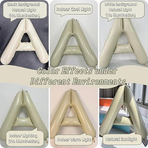 40 Inch Beige OH BABY Balloon for Baby Shower, Large Cream White Oh Baby Balloons Letters with Ribbon, Neutral Ivory Alphabet Oh Baby Balloon Banner Sign for Gender Reveal Backdrop Party Decorations thumbnail 3