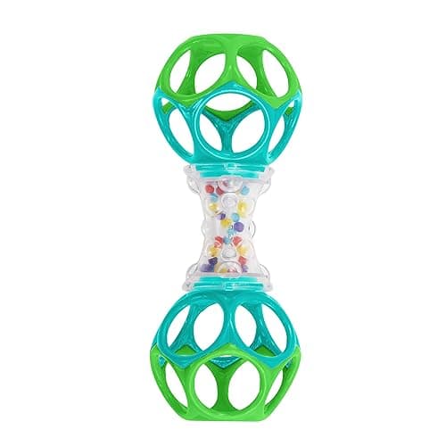 Bright Starts Oball Shaker Rattle Toy, Ages Newborn Plus - Oball Shaker Rattle
