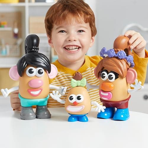 POTATO HEAD Create Your Family Set with 44 Parts and Pieces, Creative Toddler and Preschool Toys for 2 Year Old Girls and Boys and Up (Amazon Exclusive) thumbnail 4