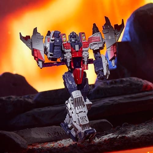 Transformers Legacy United Voyager Class Cybertron Universe Starscream, 7-inch Converting Action Figure, 8+ Years | Transformers Legacy United 7 Inch Action Figure Voyager Class (2024 Wave 2) - Starscream thumbnail 2