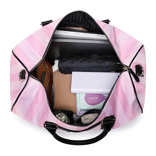 Ds UUby Victorias Secret Borse Tote da donna, Borse a Spalla in Tela, Grande Capacità Borse Tote con Cerniera, Tote Bag per Lavoro Scuola Viaggio thumbnail 5