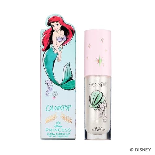 ColourPop x Disney Princess Ultra Glossy Lip Gloss - High-Shine, Non-Sticky & Hydrating Lip Gloss - Infused with Hyaluronic Acid, Kakadu Plum & Cherry - Sparkling Opal, Bright Ariel (0.24 Fl oz) thumbnail 7