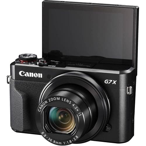 Canon PowerShot G7 X Mark II Digital Camera (Black) 20.1MP 1-Inch CMOS Sensor, DIGIC 7, 4.2X Optical Zoom Lens | Full HD 1080p Video, Wi-Fi, Tilting Touchscreen with Bag and 64GB Card thumbnail 5