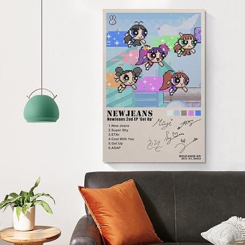 Newjeans 2nd EP Get Up Signature Music Poster Album Cover Artistic Poster 08x12inch(20x30cm) thumbnail 4