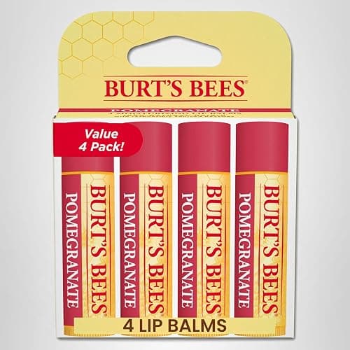 Burt's Bees Lip Balm - Pomegranate, Lip Moisturizer With Responsibly Sourced Beeswax, Tint-Free, Natural Origin Conditioning Treatment, 4 Tubes, 0.15 oz. thumbnail 10
