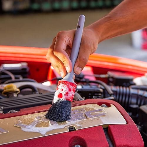 Chemical Guys All in the Details Exterior Detailing Brushes - 3-Piece Soft Scratch-Free Brushes for Wheels, Bumpers, Grilles, Badging & Tight Exterior Gaps on Cars, Trucks, SUVs & More thumbnail 7