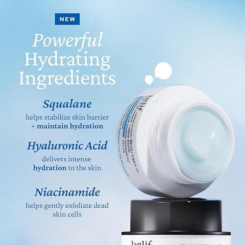 belif Aqua Bomb – Daily Niacinamide Hydrating Moisturizer, Lightweight Plumping Facial Cream with Hyaluronic Acid & Squalane, Cooling Effect, Anti-Aging, Korean Skincare, 1.68 fl oz (50ml) thumbnail 3